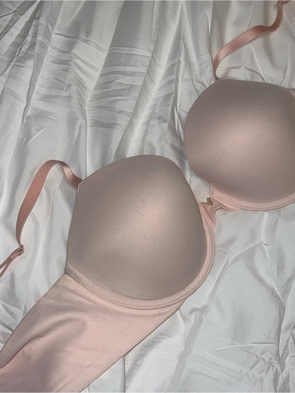 Light Pink Lightly Lined Plunge Demi VS Bra